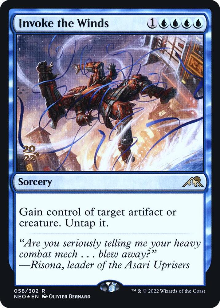 Invoke the Winds 58 (Prerelease Cards)  - Foil | Good Games Adelaide SA