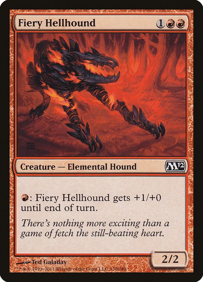Fiery Hellhound 130 (Magic 2012 (M12))  - Foil | Good Games Adelaide SA