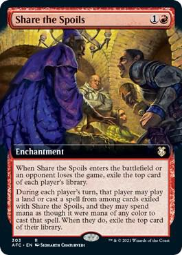 Share the Spoils Extended Art 303 (Commander: Adventures in the Forgotten Realms)  | Good Games Adelaide SA