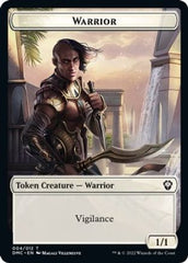 Zombie Knight // Warrior Double-sided Token [Dominaria United Commander Tokens] | Good Games Adelaide SA