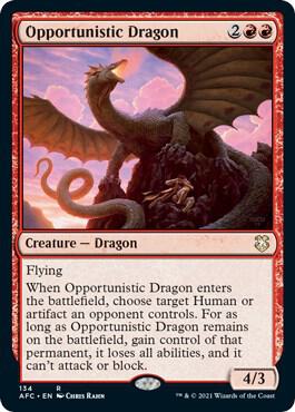 Opportunistic Dragon 134 (Commander: Adventures in the Forgotten Realms)  | Good Games Adelaide SA