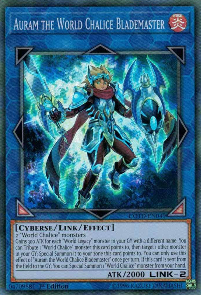 Auram the World Chalice Blademaster [COTD-EN049] Super Rare | Good Games Adelaide SA