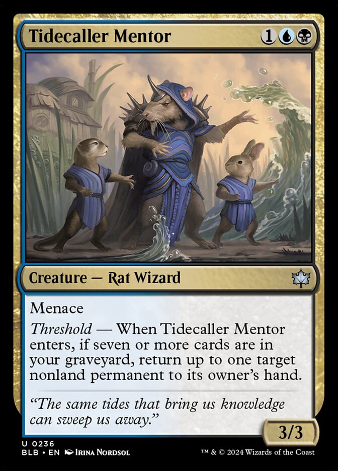 Tidecaller Mentor 236 (Bloomburrow)  - Foil | Good Games Adelaide SA
