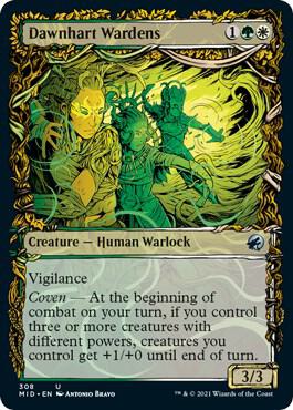 Dawnhart Wardens Showcase 308 (Innistrad: Midnight Hunt)  | Good Games Adelaide SA