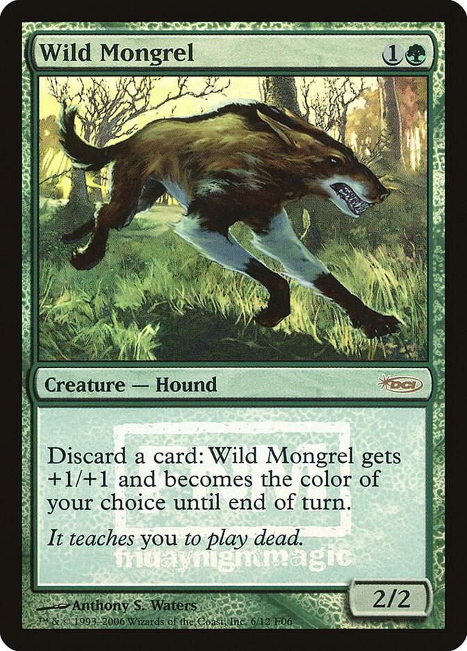 Wild Mongrel  (FNM Promos)  - Foil | Good Games Adelaide SA