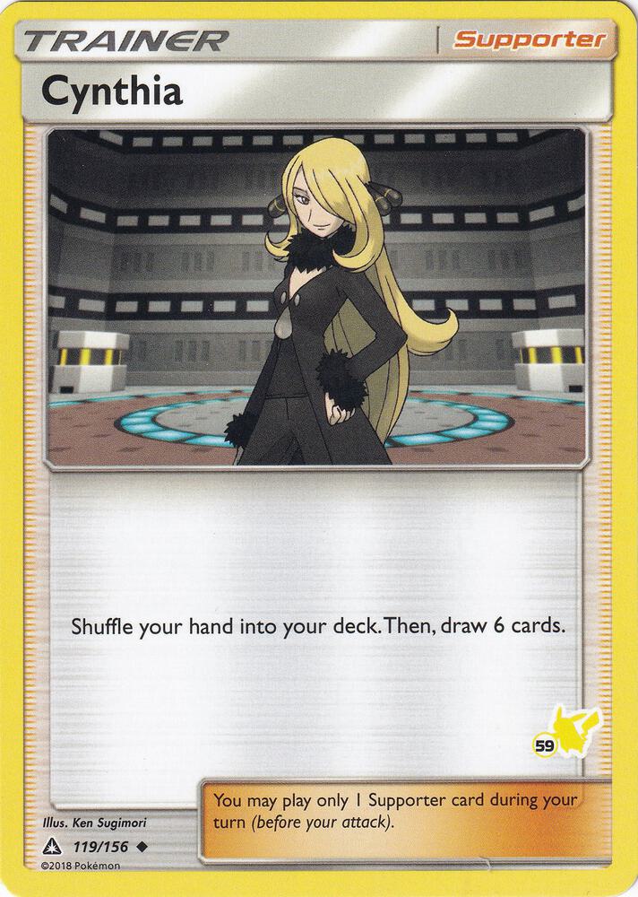 Cynthia 119 156 59 Pikachu Stamped 119/156 (Battle Academy)  | Good Games Adelaide SA