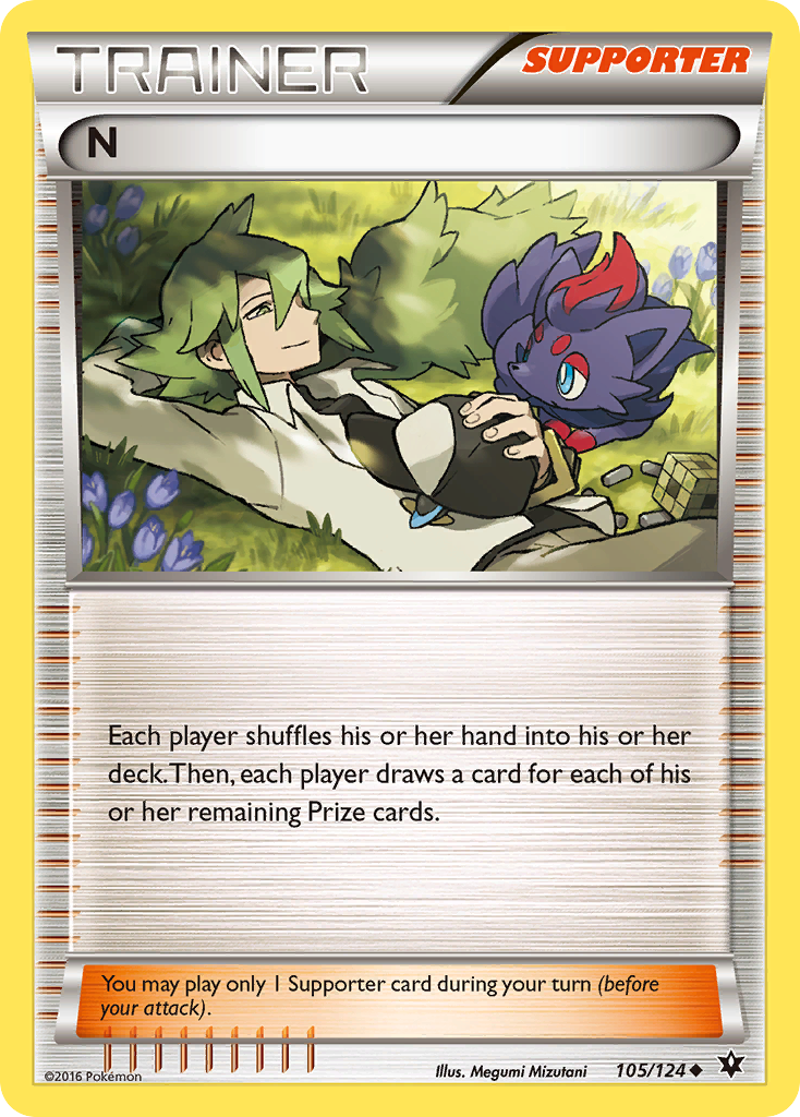N (105/124) [XY: Fates Collide] | Good Games Adelaide SA