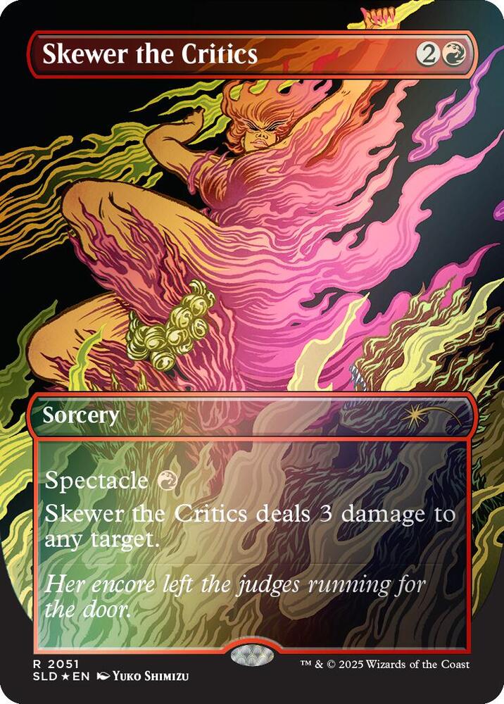 Skewer the Critics 2051 Rainbow Foil 2051 (Secret Lair Drop Series)  - Foil | Good Games Adelaide SA