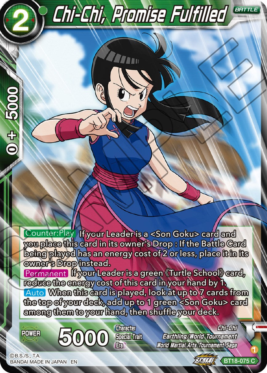 Chi-Chi, Promise Fulfilled (BT18-075) [Dawn of the Z-Legends] | Good Games Adelaide SA