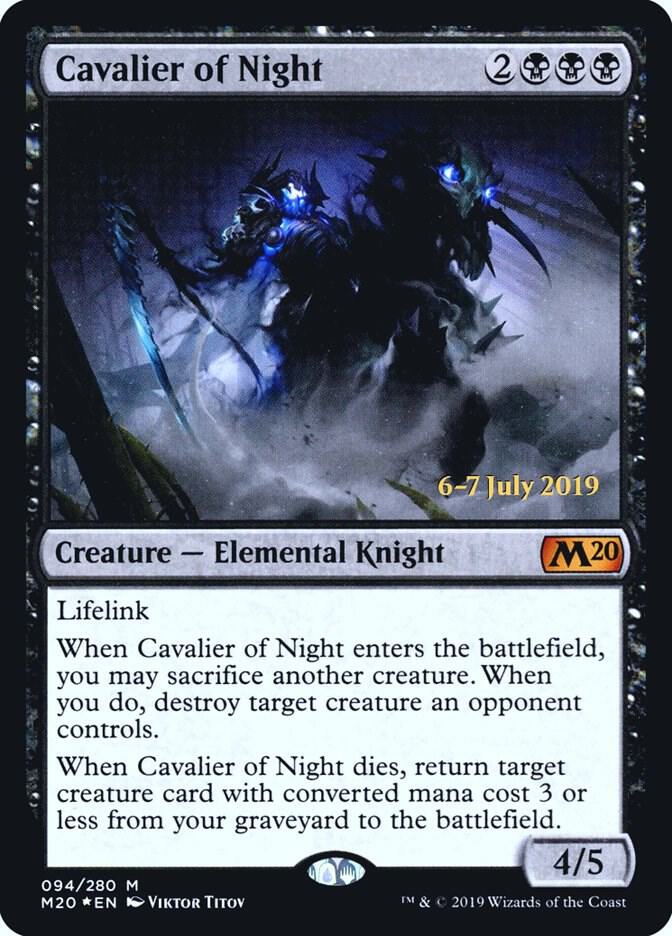 Cavalier of Night 94 (Prerelease Cards)  - Foil | Good Games Adelaide SA