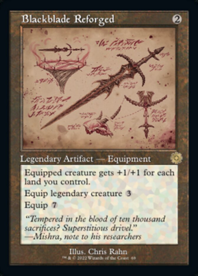 Blackblade Reforged (Retro Schematic) [The Brothers' War Retro Artifacts] | Good Games Adelaide SA