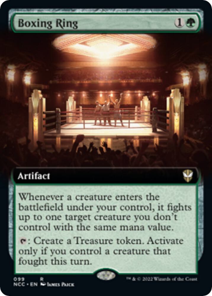 Boxing Ring Extended Art 99 (Commander: Streets of New Capenna)  - Foil | Good Games Adelaide SA