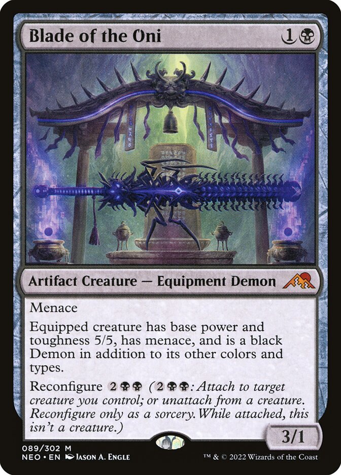 Blade of the Oni 89 (Kamigawa: Neon Dynasty)  - Foil | Good Games Adelaide SA