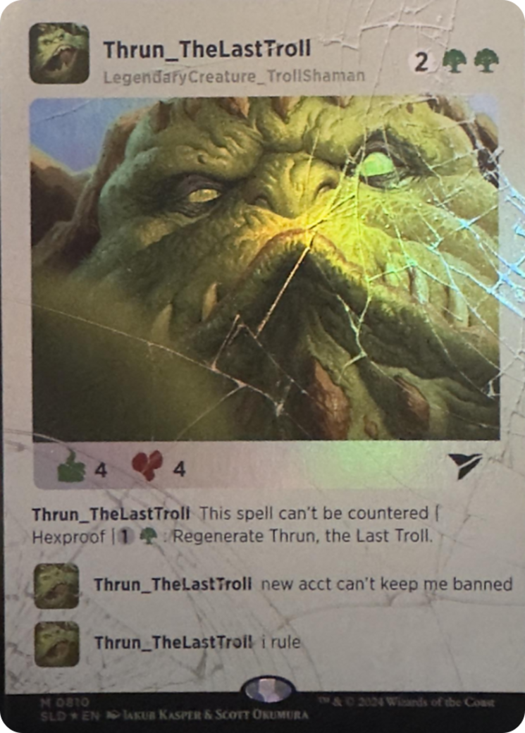 Thrun, the Last Troll (Rainbow Foil) [Secret Lair Drop Series] | Good Games Adelaide SA