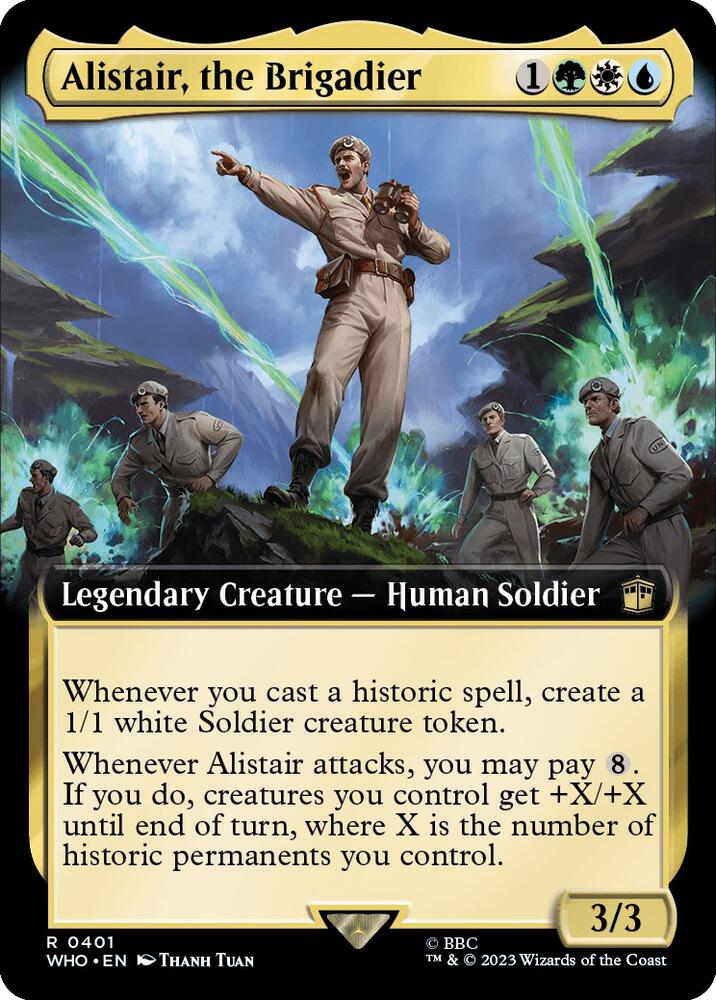 Alistair, the Brigadier 401 (Universes Beyond: Doctor Who)  - Foil | Good Games Adelaide SA