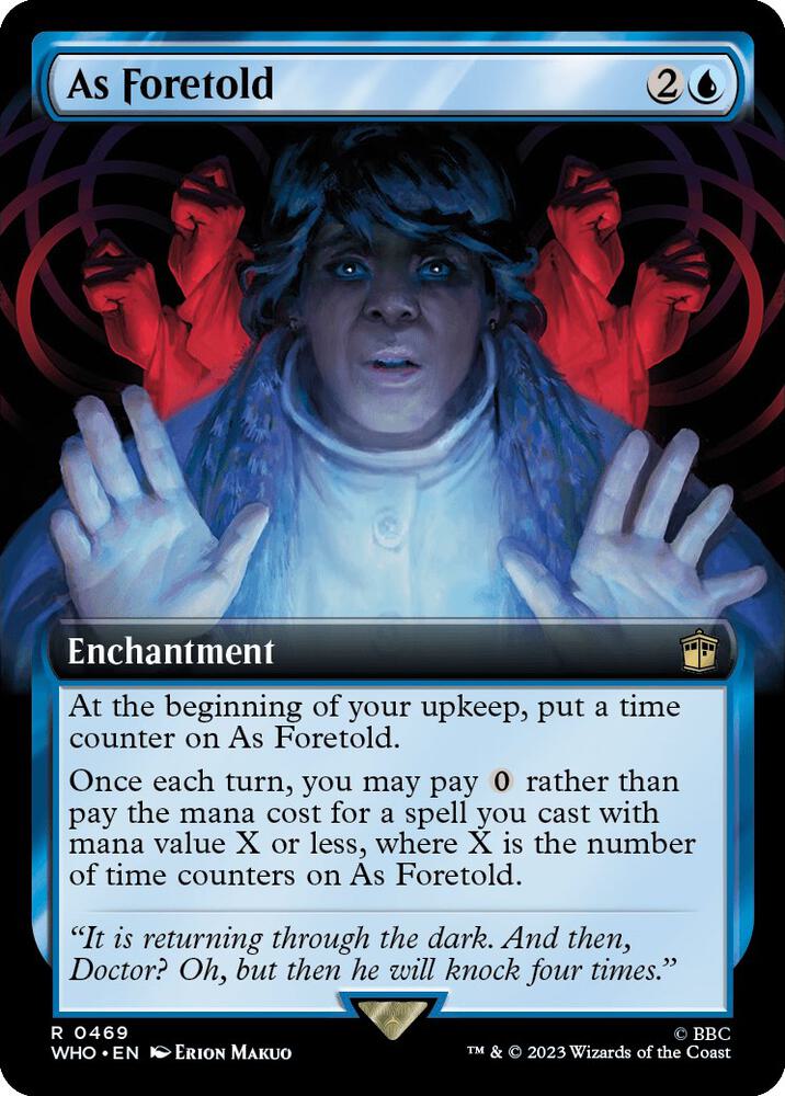 As Foretold 469 (Universes Beyond: Doctor Who)  - Foil | Good Games Adelaide SA