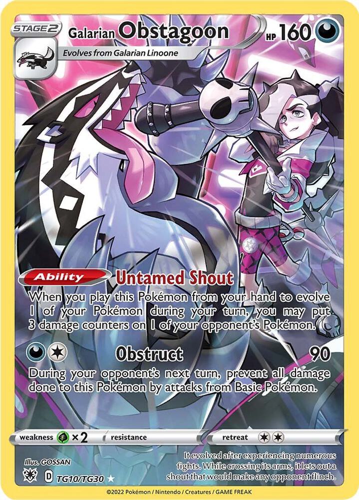 Galarian Obstagoon TG10/TG30 (SWSH10: Astral Radiance Trainer Gallery)  - Holofoil | Good Games Adelaide SA