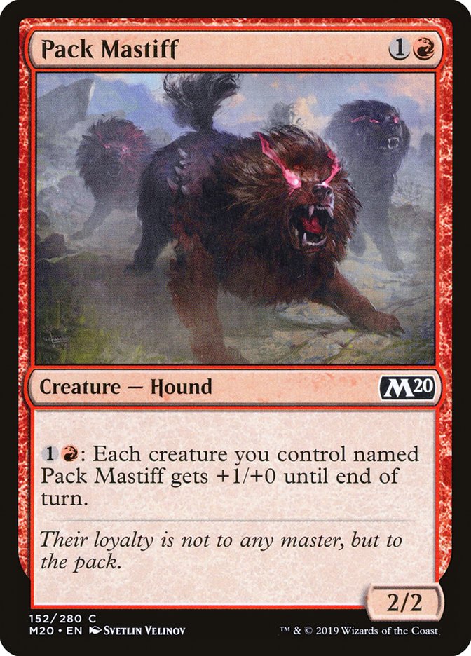 Pack Mastiff 152 (Core Set 2020)  - Foil | Good Games Adelaide SA