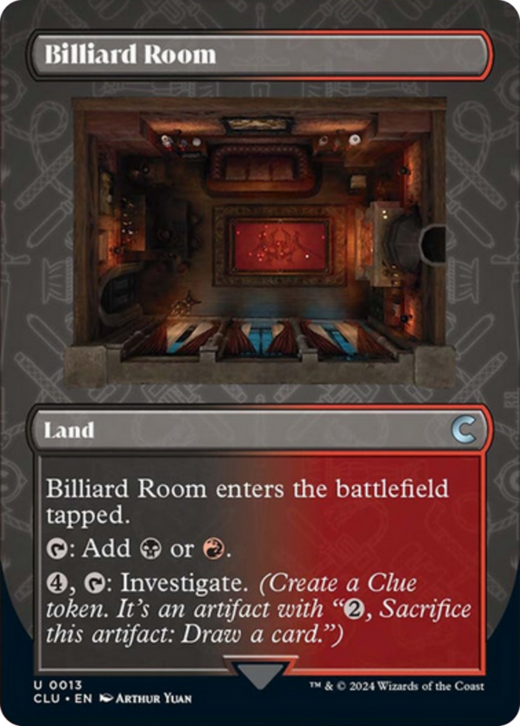 Billiard Room (Borderless) [Ravnica: Clue Edition] | Good Games Adelaide SA