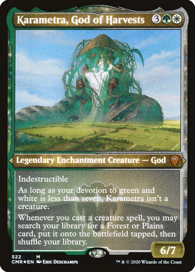 Karametra, God of Harvests (Foil Etched) [Commander Legends] | Good Games Adelaide SA