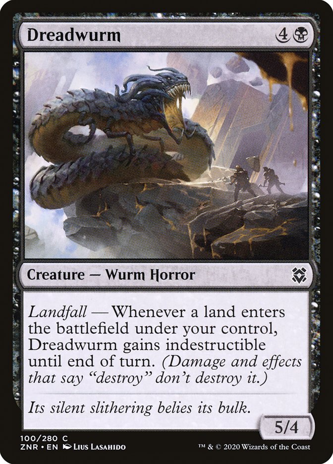 Dreadwurm 100 (Zendikar Rising)  | Good Games Adelaide SA