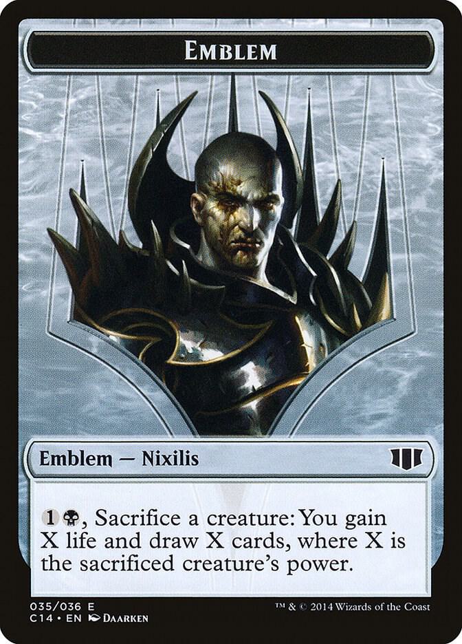 Emblem Ob Nixilis of the Black Oath Zombie Double Sided Token 35 // 16 (Commander 2014)  | Good Games Adelaide SA