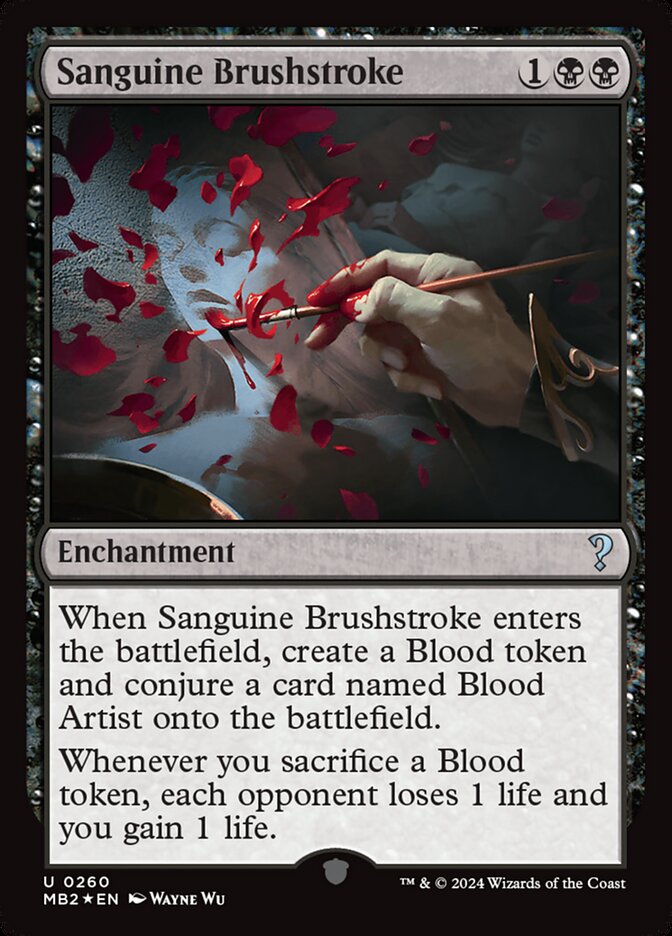 Sanguine Brushstroke 260 (Mystery Booster 2)  - Foil | Good Games Adelaide SA