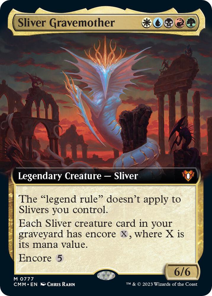Sliver Gravemother 777 (Commander Masters)  - Extended Art Foil | Good Games Adelaide SA