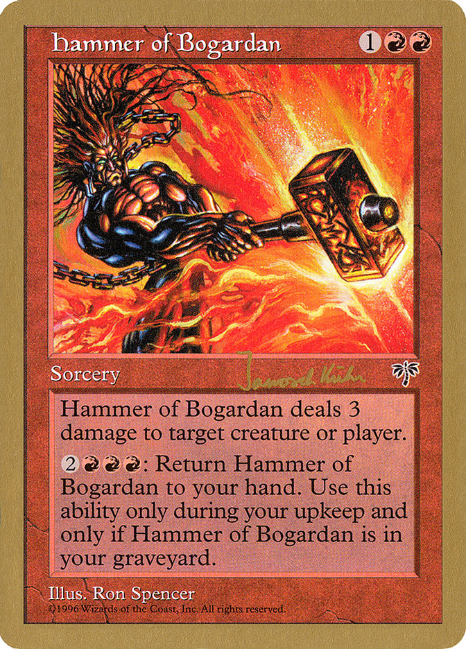 Hammer of Bogardan (Janosch Kuhn) [World Championship Decks 1997] | Good Games Adelaide SA
