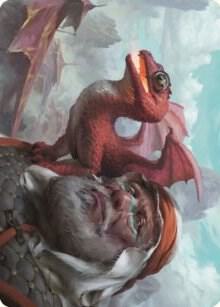Dragon Whelp Art Card 29 (Art Series: Dominaria United)  | Good Games Adelaide SA