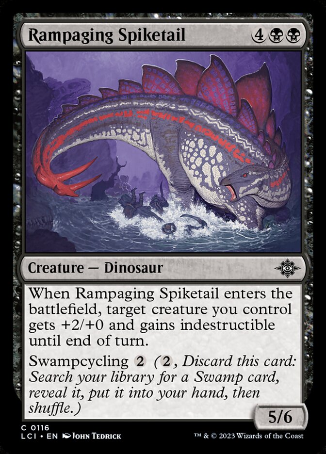 Rampaging Spiketail 116 (The Lost Caverns of Ixalan)  - Foil | Good Games Adelaide SA