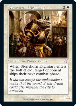 Stonehorn Dignitary 304 (Time Spiral: Remastered)  - Foil | Good Games Adelaide SA