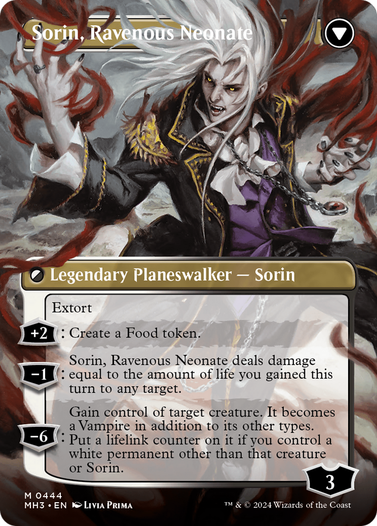Sorin of House Markov // Sorin, Ravenous Neonate (Borderless) [Modern Horizons 3] | Good Games Adelaide SA