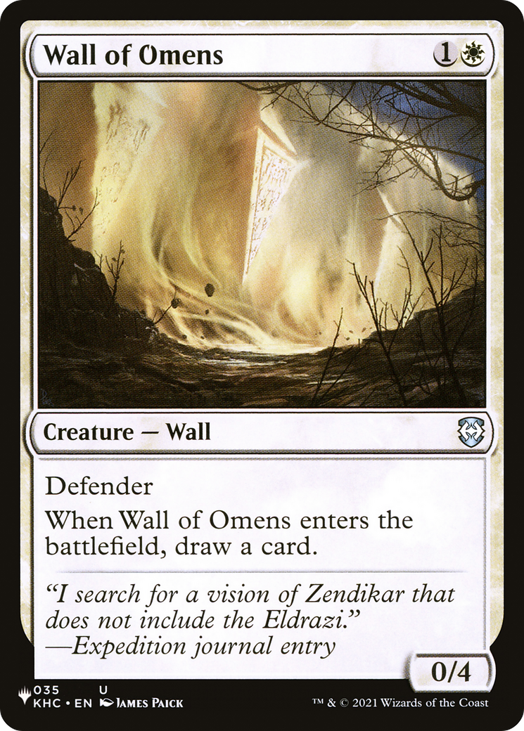 Wall of Omens (KHC) [The List] | Good Games Adelaide SA