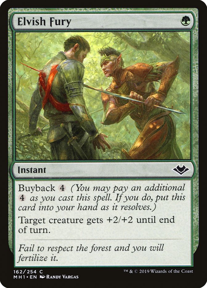 Elvish Fury 162 (Modern Horizons)  - Foil | Good Games Adelaide SA