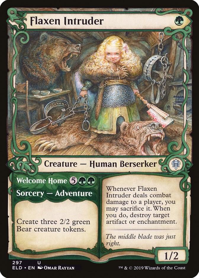 Flaxen Intruder // Welcome Home 297 (Throne of Eldraine)  - Foil | Good Games Adelaide SA