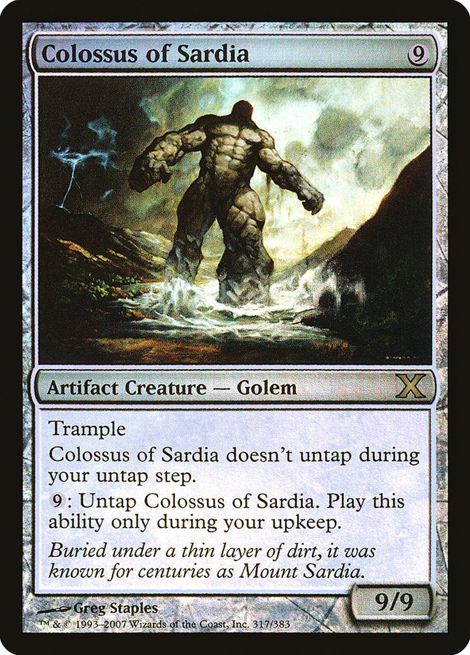 Colossus of Sardia (Premium Foil) [Tenth Edition] | Good Games Adelaide SA