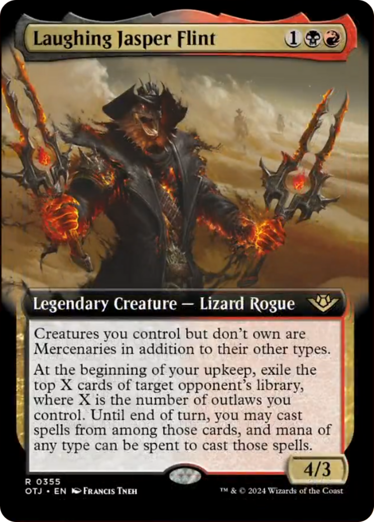 Laughing Jasper Flint (Extended Art) [Outlaws of Thunder Junction] | Good Games Adelaide SA