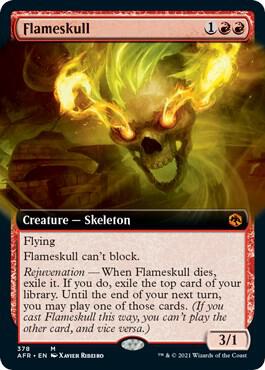 Flameskull Extended Art 378 (Adventures in the Forgotten Realms)  | Good Games Adelaide SA