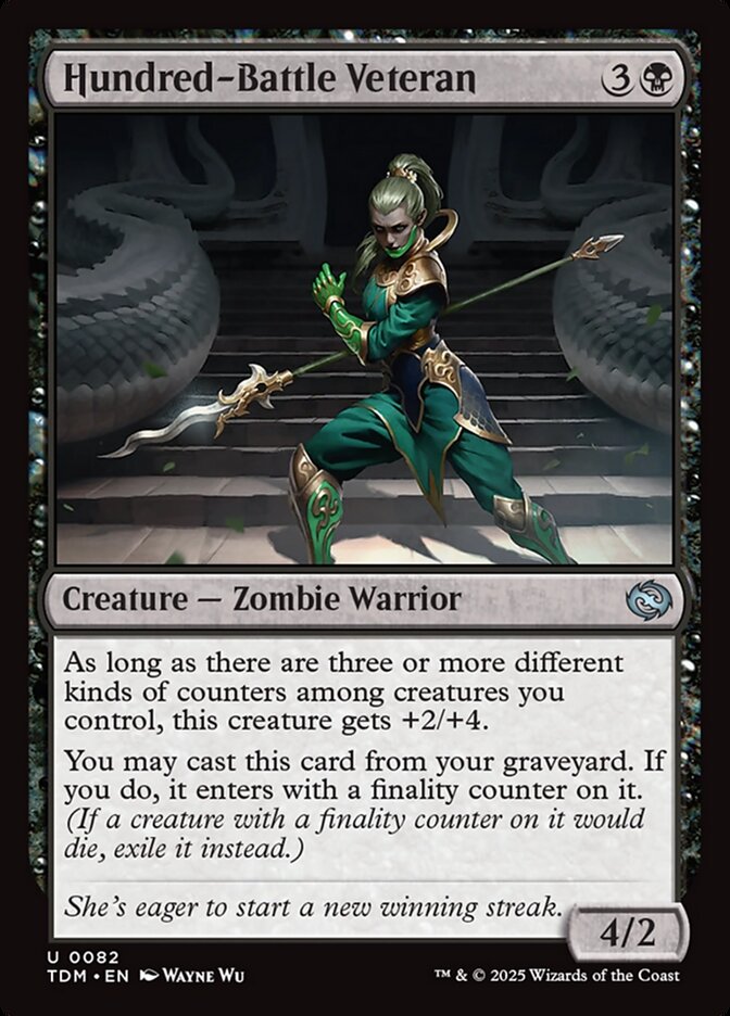 Hundred-Battle Veteran 82 (Tarkir: Dragonstorm)  - Foil | Good Games Adelaide SA