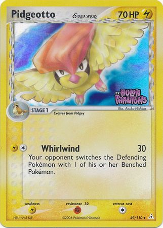 Pidgeotto (49/110) (Delta Species) (Stamped) [EX: Holon Phantoms] | Good Games Adelaide SA