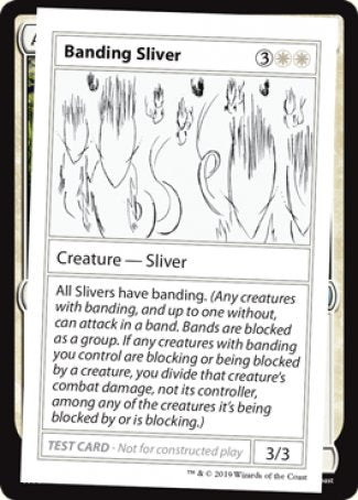 Banding Sliver (2021 Edition) [Mystery Booster Playtest Cards] | Good Games Adelaide SA