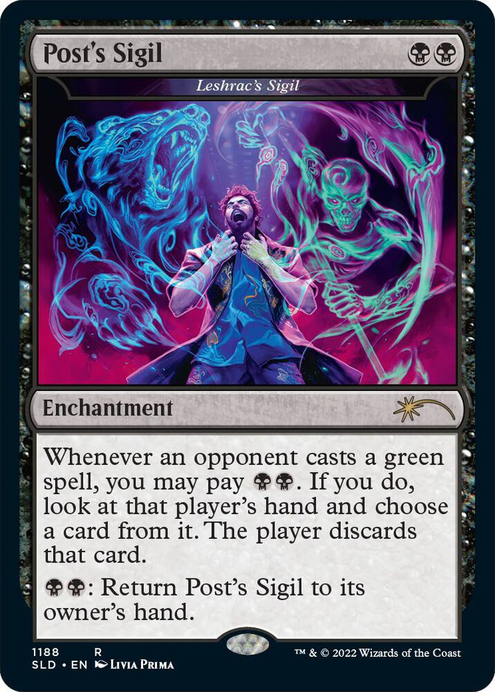 Posts Sigil Leshracs Sigil Post Malone 1188 (Secret Lair Drop Series)  - Foil | Good Games Adelaide SA