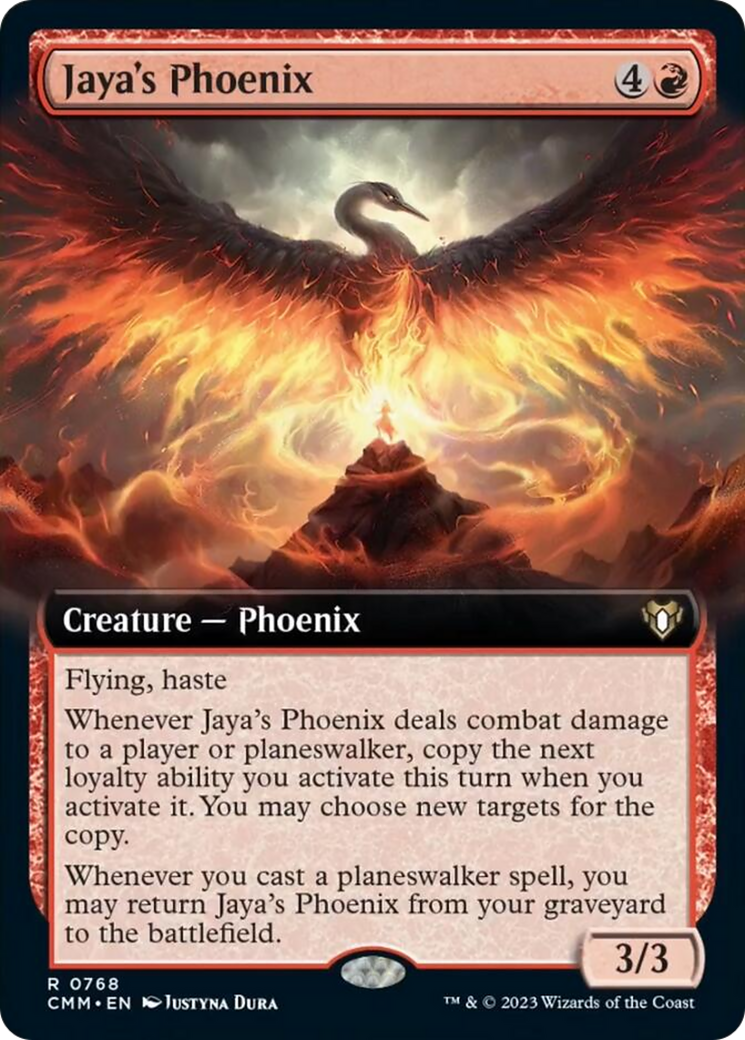 Jaya's Phoenix (Extended Art) [Commander Masters] | Good Games Adelaide SA