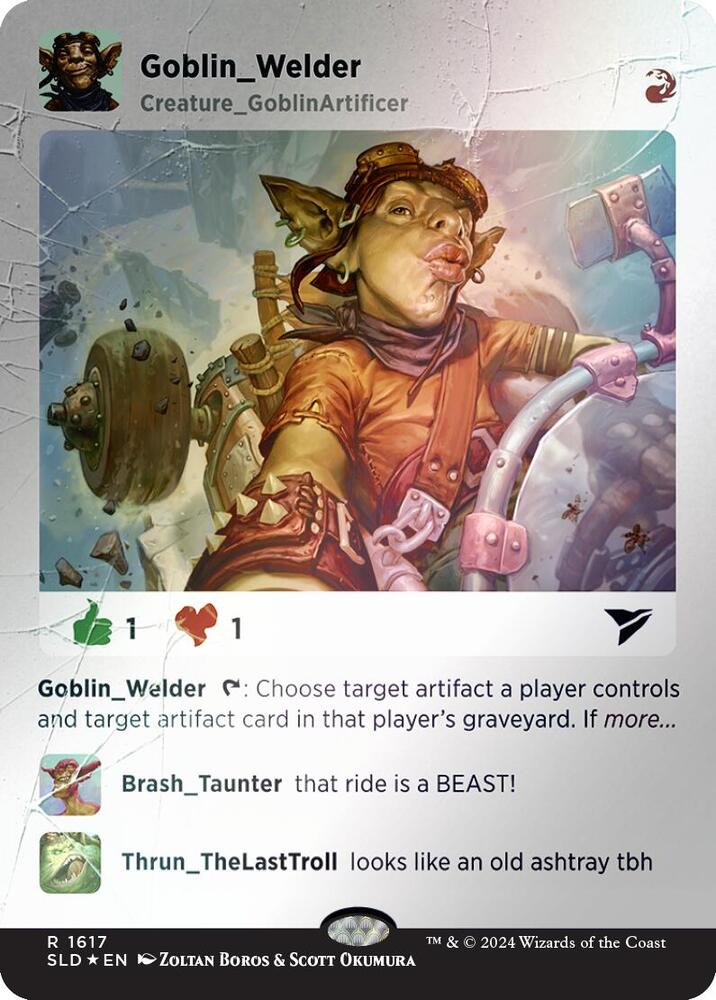 Goblin Welder Rainbow Foil 1617 (Secret Lair Drop Series)  - Foil | Good Games Adelaide SA