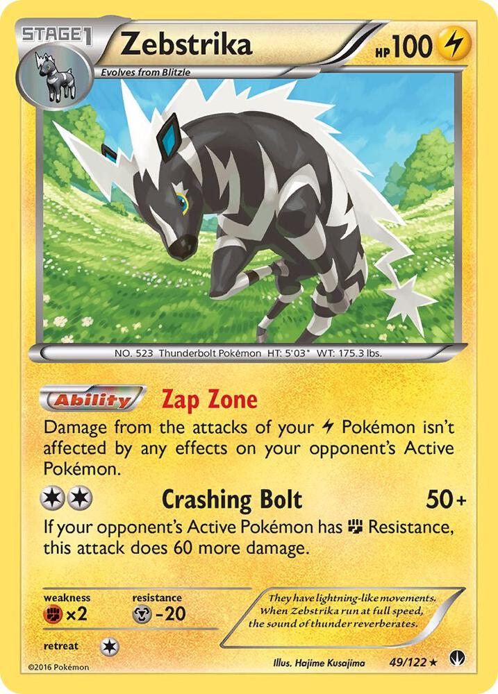 Zebstrika 49/122 (XY - BREAKpoint)  | Good Games Adelaide SA