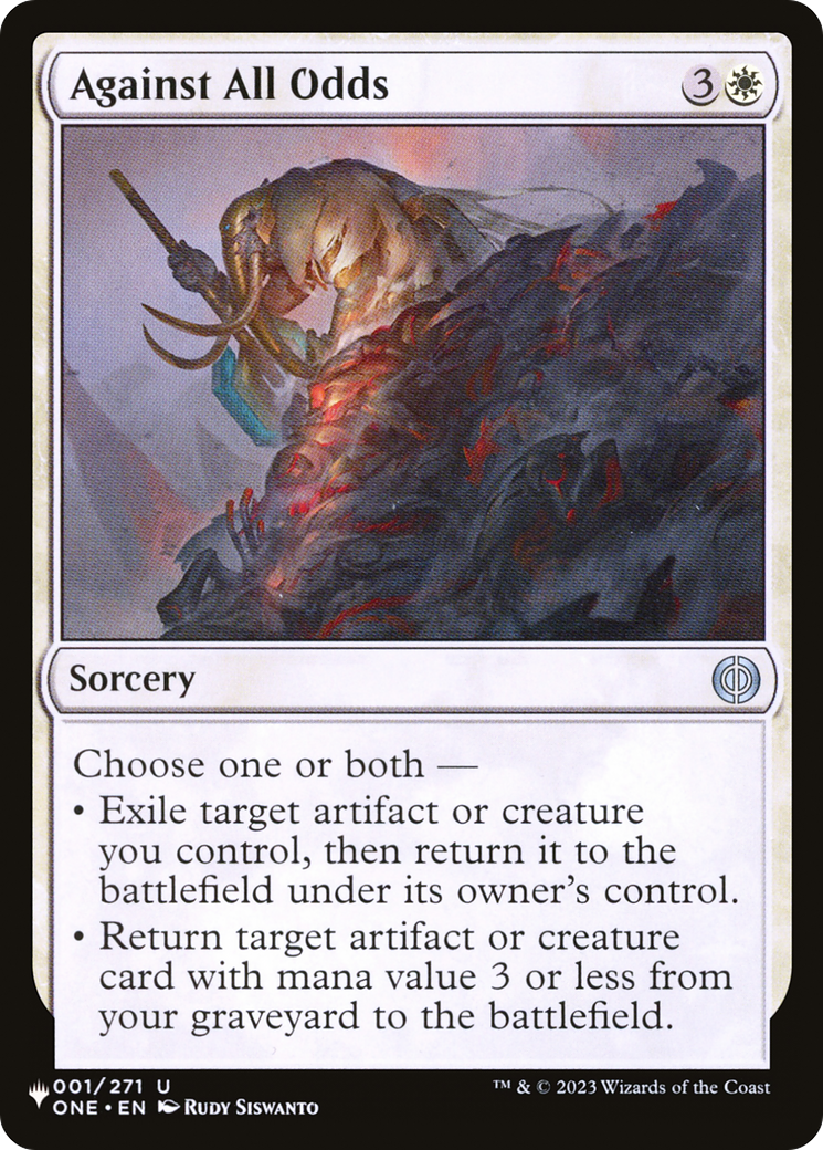 Against All Odds [The List Reprints] | Good Games Adelaide SA