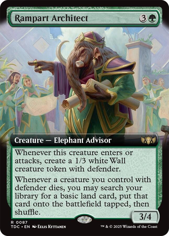 Rampart Architect 87 (Commander: Tarkir: Dragonstorm)  | Good Games Adelaide SA