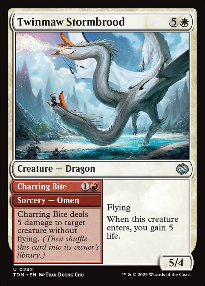 Twinmaw Stormbrood // Charring Bite 232 (Tarkir: Dragonstorm)  - Foil | Good Games Adelaide SA