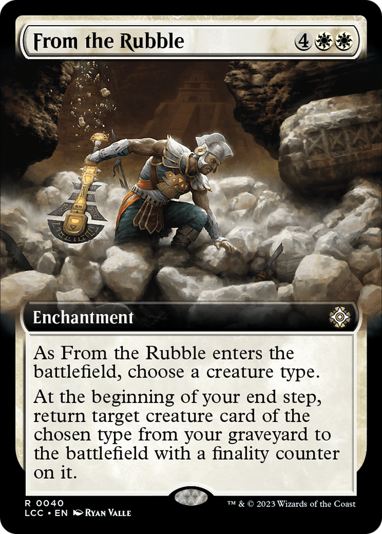 From the Rubble (Extended Art) [The Lost Caverns of Ixalan Commander] | Good Games Adelaide SA